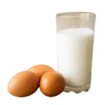 œufs + du lait