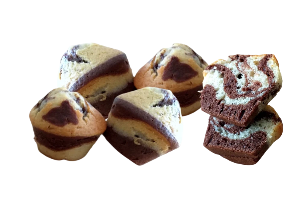 Muffins marbrés au chocolat