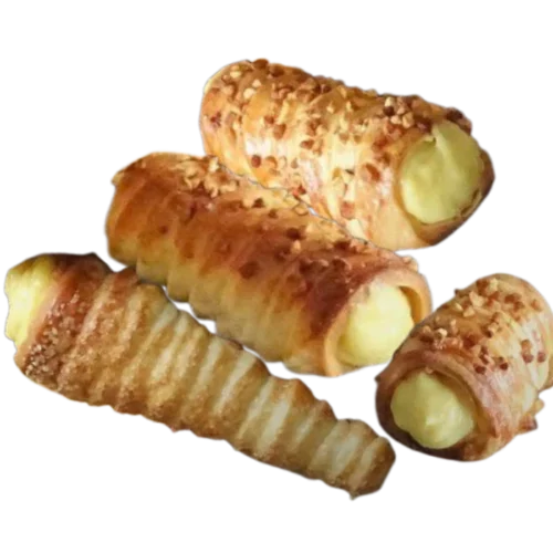 Cornets à la crème pâtissière