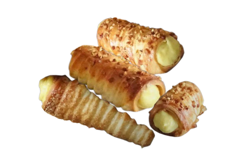 Cornets à la crème pâtissière